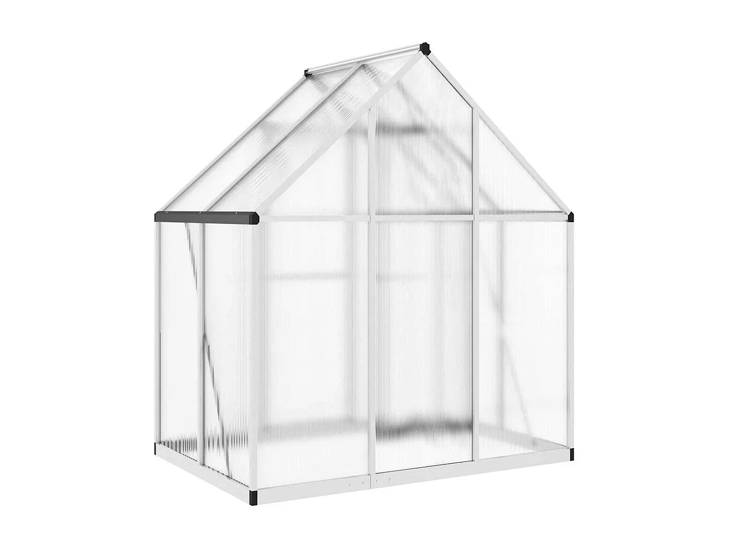 Invernadero de carpa para plantas flores y verduras con estructura de base plateada 169 x 114 x 195 cm aluminio Plata 02_0044515