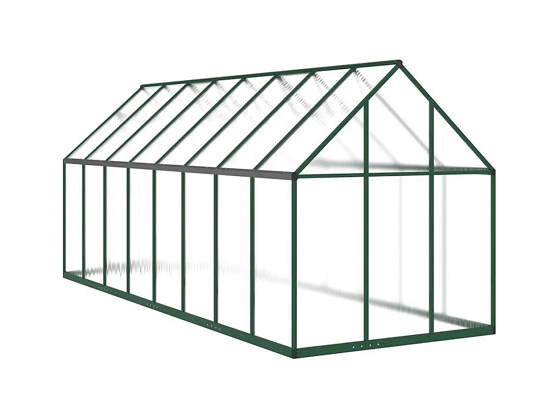 Invernadero de carpa para plantas flores y verduras con estructura de aluminio verde 445 x 169 x 195 cm 02_0044506