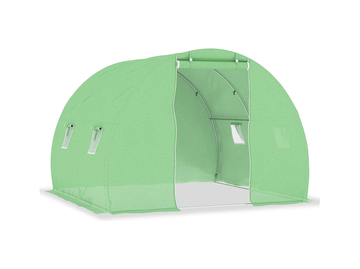 Serra tenda riparo piante fiori ortaggi 6 m² 3 x 2 x 2 m verde 02_0044451