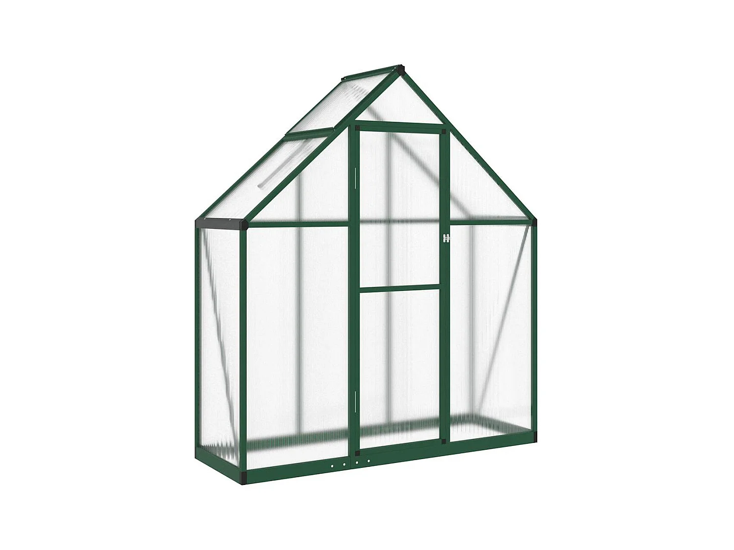 Serra tenda riparo piante fiori ortaggi con telaio di base 169 x 58 x 195 cm alluminio verde 02_0044493