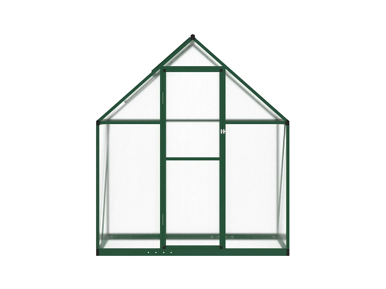 Serra tenda riparo piante fiori ortaggi con telaio di base 169 x 58 x 195 cm alluminio verde 02_0044493