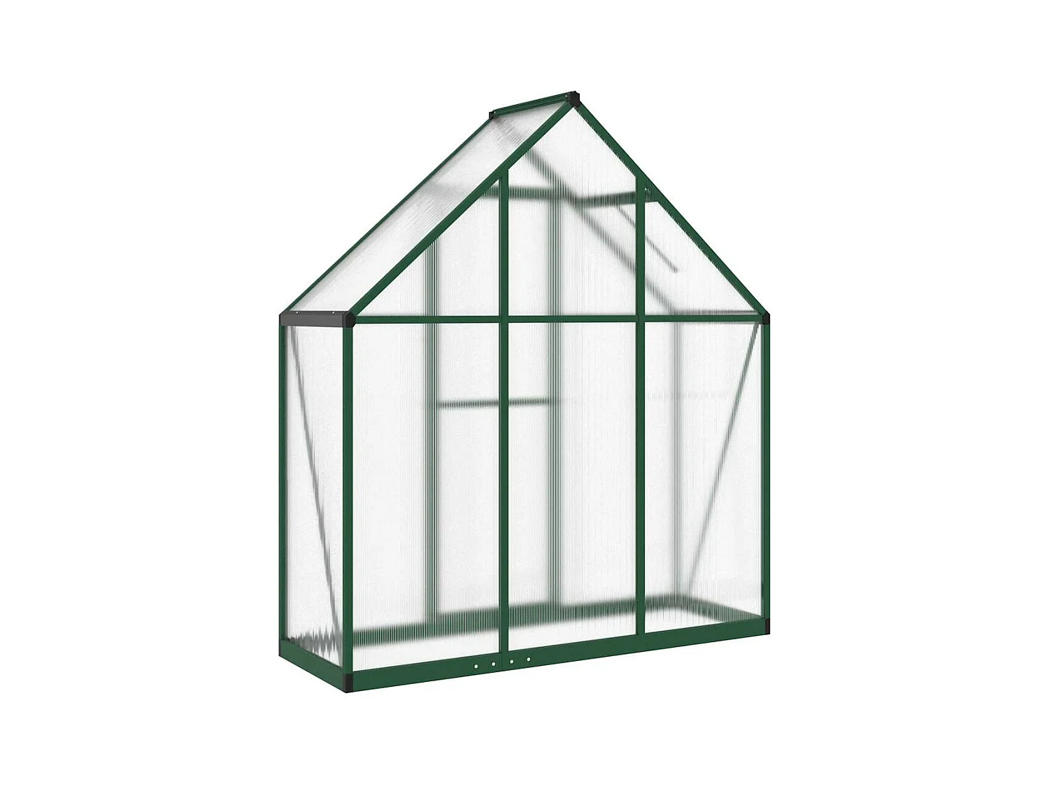 Serra tenda riparo piante fiori ortaggi con telaio di base 169 x 58 x 195 cm alluminio verde 02_0044493