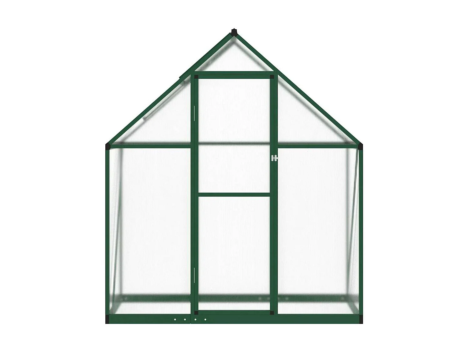 Serra tenda riparo piante fiori ortaggi con telaio di base 169 x 58 x 195 cm alluminio verde 02_0044493