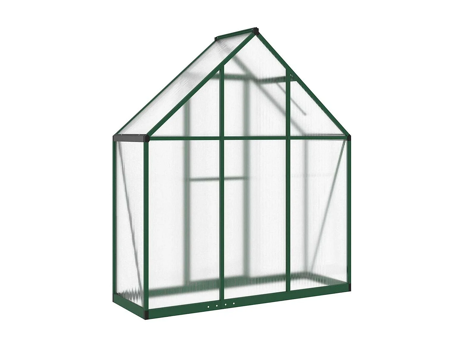 Serra tenda riparo piante fiori ortaggi con telaio di base 169 x 58 x 195 cm alluminio verde 02_0044493