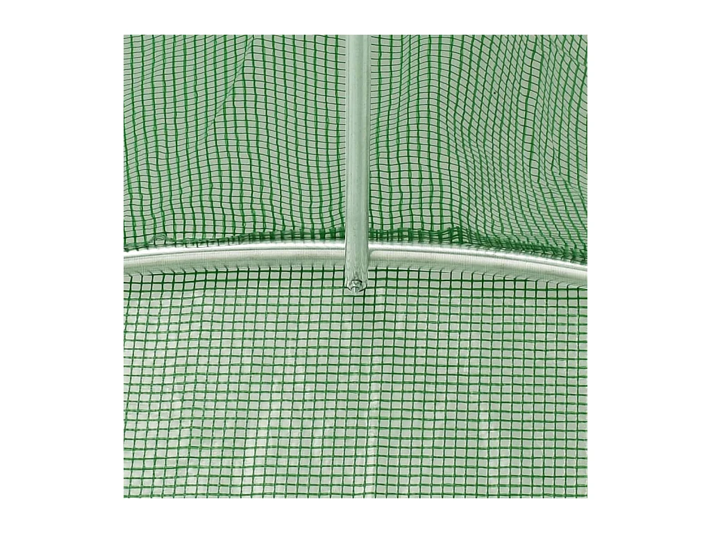 Serra tenda riparo piante fiori ortaggi con struttura in acciaio 96 m² 24 x 4 x 2 m verde 02_0044646