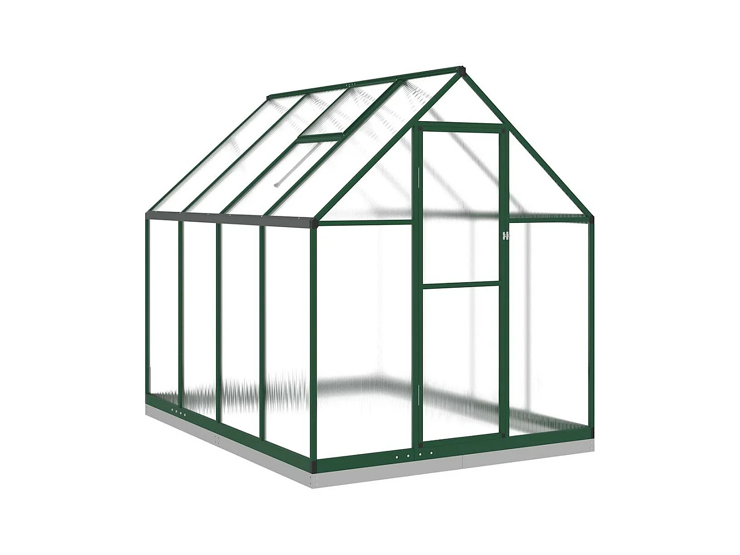 Invernadero de carpa para plantas flores y verduras con estructura de aluminio verde 224 x 169 x 202 cm 02_0044499