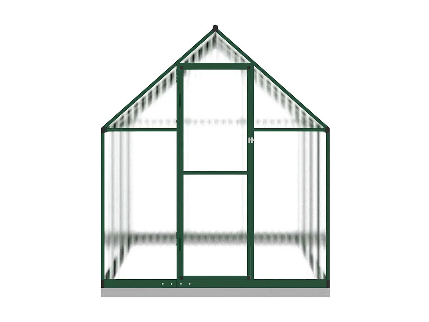 Serra tenda riparo piante fiori ortaggi con telaio di base 224 x 169 x 202 cm alluminio verde 02_0044499