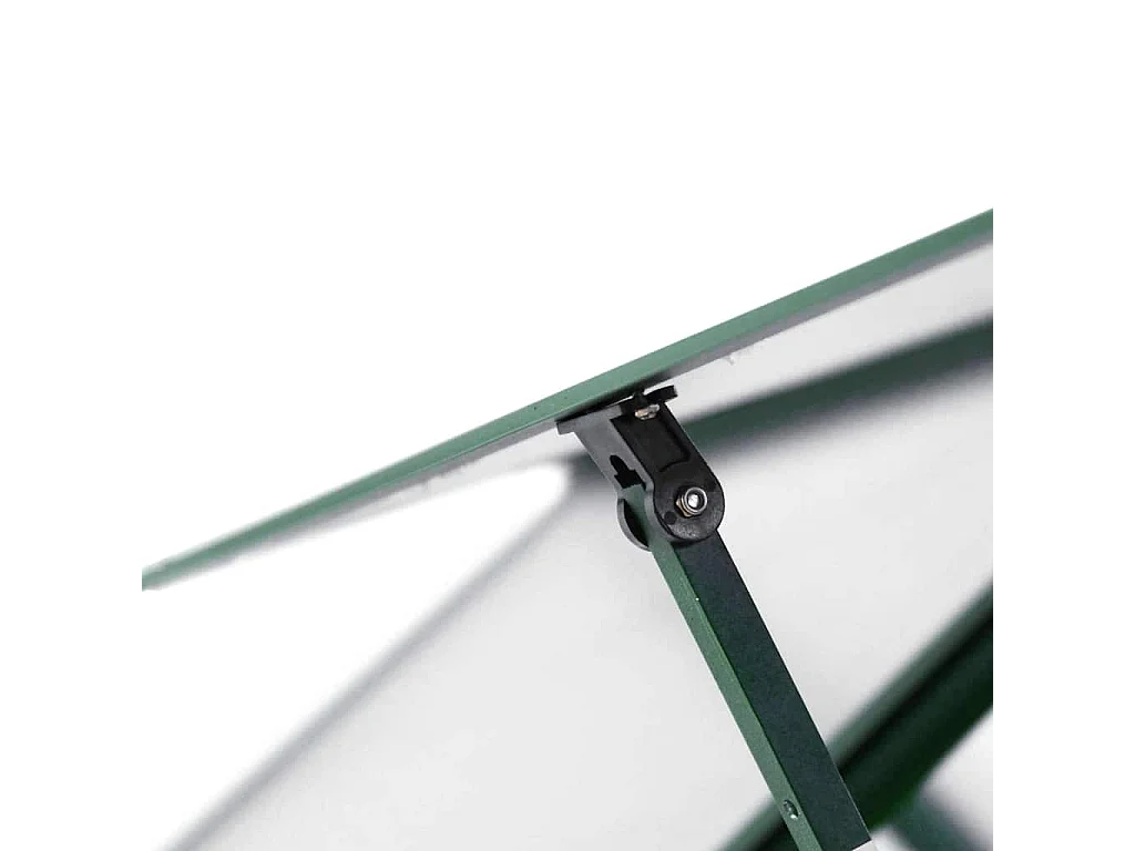 Serra tenda riparo piante fiori ortaggi con telaio di base 224 x 169 x 202 cm alluminio verde 02_0044499