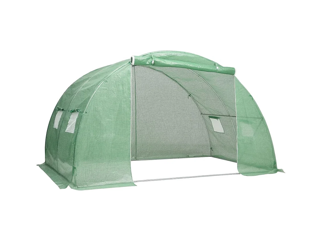 Serra tenda riparo piante fiori ortaggi 8 m² 2 x 4 x 2 m verde 02_0044455