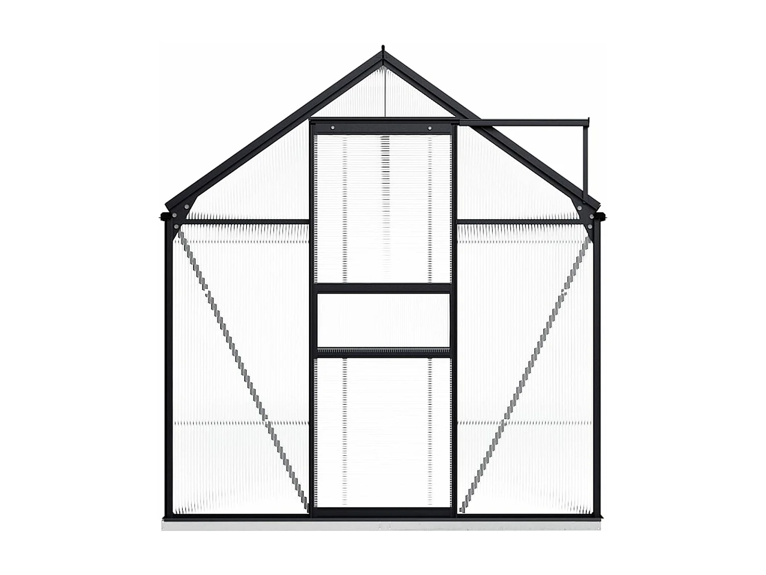 Tenda de abrigo para estufas plantas flores e vegetais com estrutura de base em alumínio 817 m² antracite 02_0044513