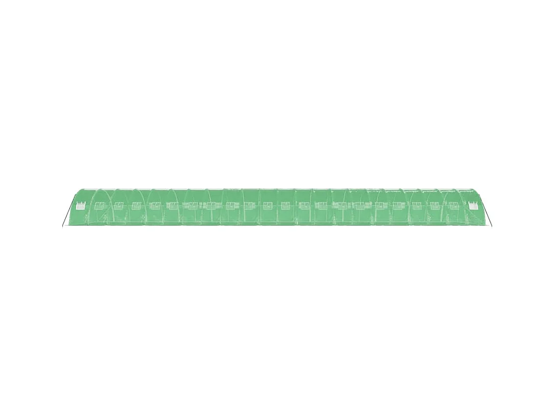 Serra tenda riparo piante fiori ortaggi con struttura in acciaio 88 m² 22 x 4 x 2 m verde 02_0044640