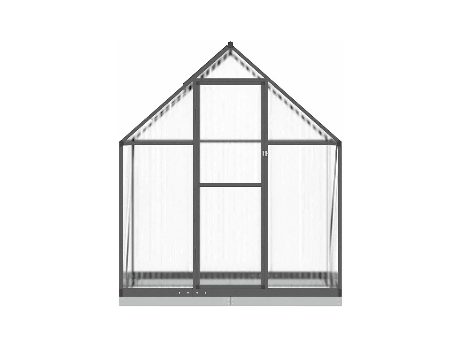 Invernadero de carpa para plantas flores y verduras con estructura de base 169 x 58 x 202 cm aluminio antracita 02_0044494