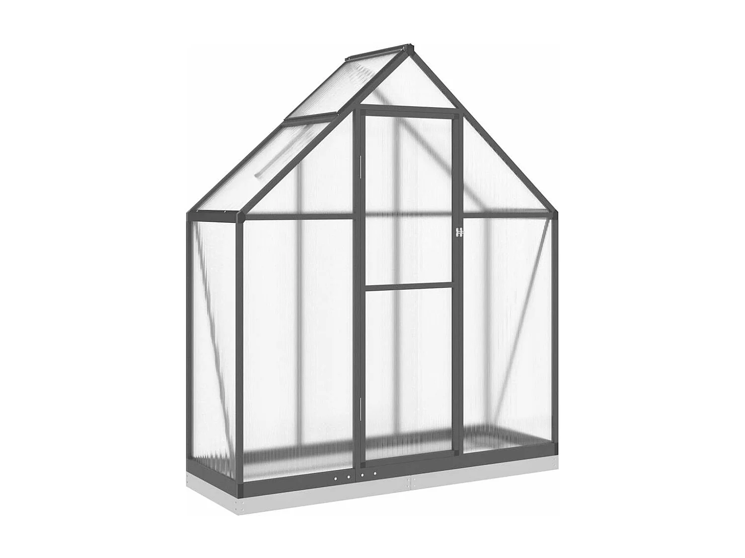Invernadero de carpa para plantas flores y verduras con estructura de base 169 x 58 x 202 cm aluminio antracita 02_0044494