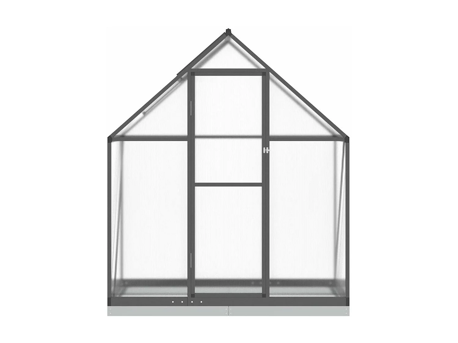 Invernadero de carpa para plantas flores y verduras con estructura de base 169 x 58 x 202 cm aluminio antracita 02_0044494