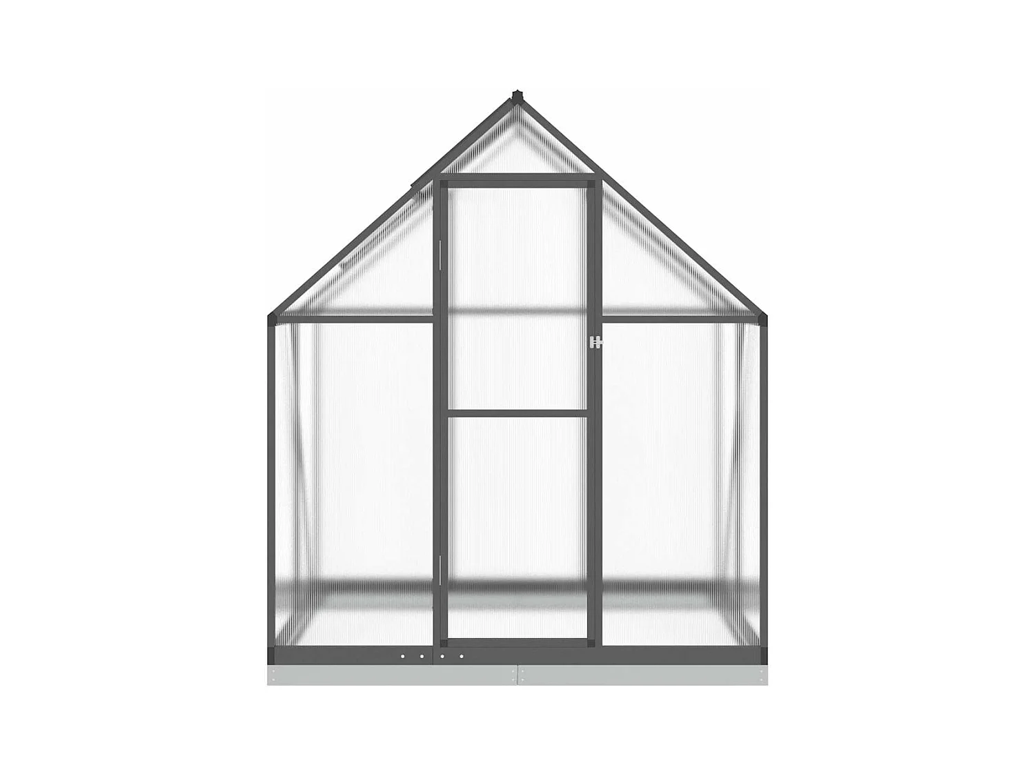 Invernadero de carpa para plantas flores y verduras con estructura de base 169 x 114 x 202 cm aluminio antracita 02_0044486