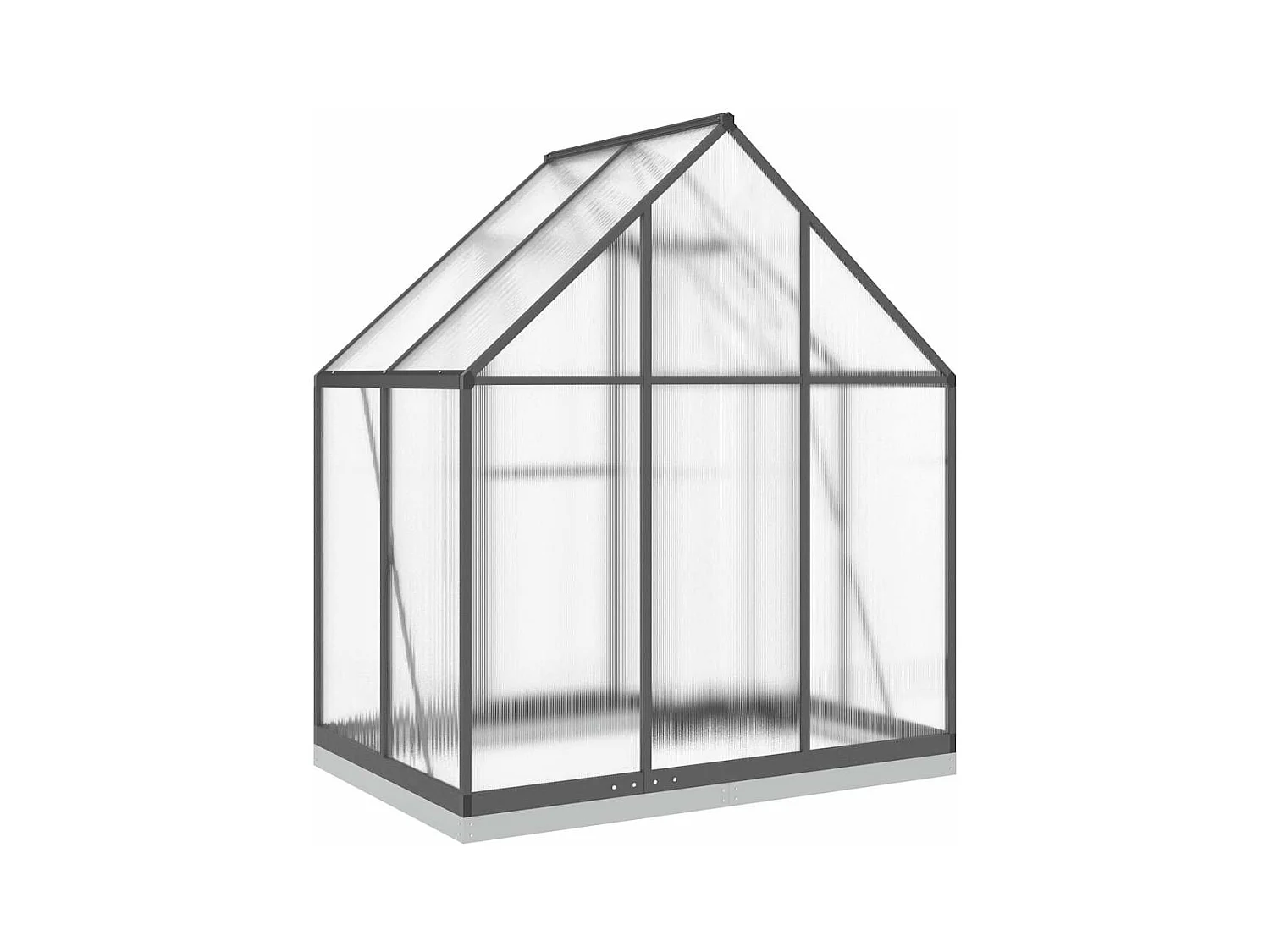 Invernadero de carpa para plantas flores y verduras con estructura de base 169 x 114 x 202 cm aluminio antracita 02_0044486