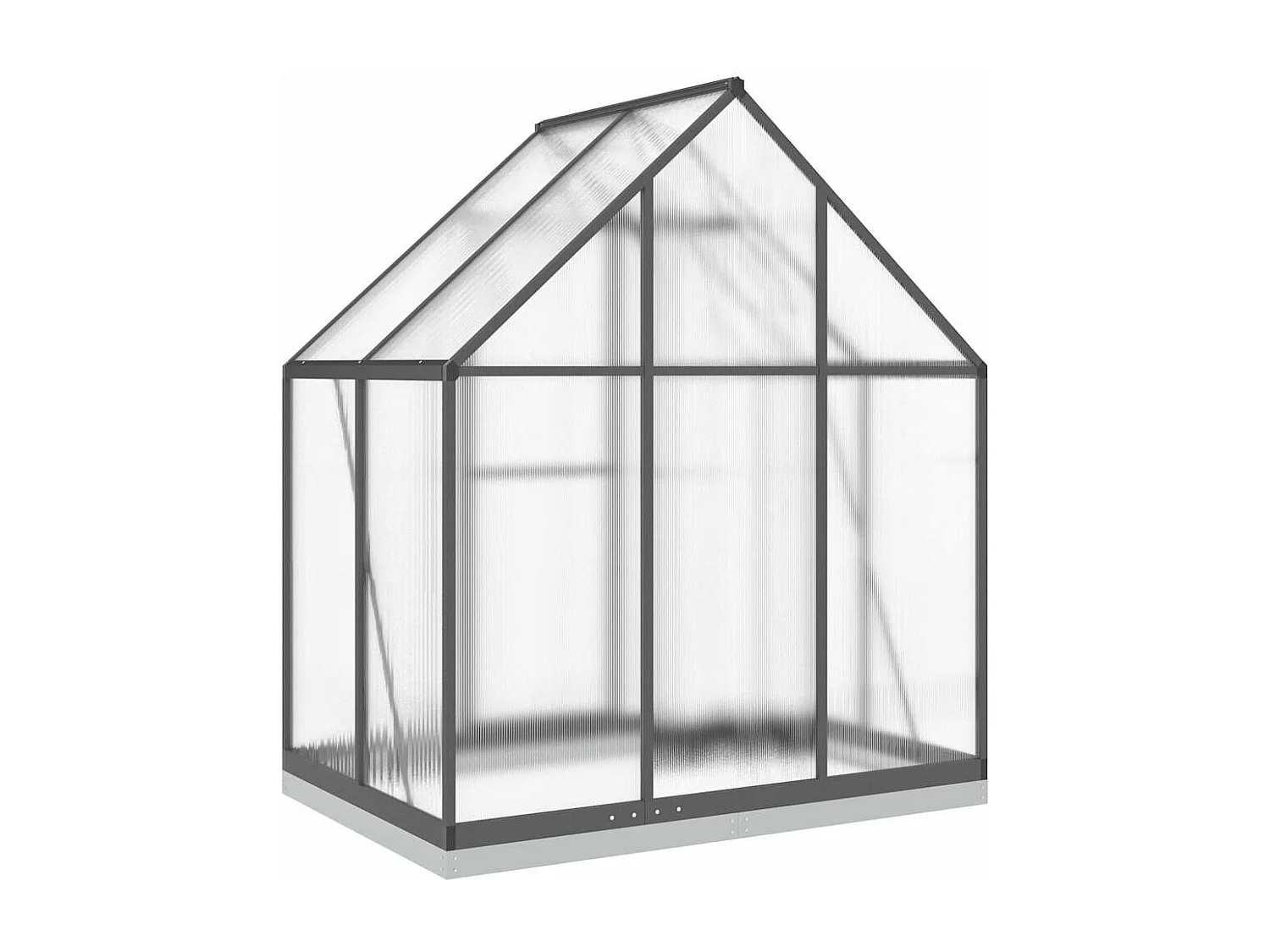 Invernadero de carpa para plantas flores y verduras con estructura de base 169 x 114 x 202 cm aluminio antracita 02_0044486