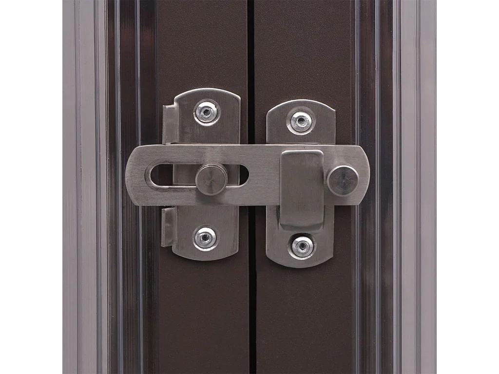 Serre tente abri plante aluminium marron 240 x 211 x 232 cm 02_0044656