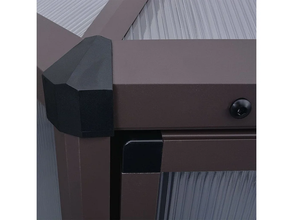 Serre tente abri plante aluminium marron 240 x 211 x 232 cm 02_0044656