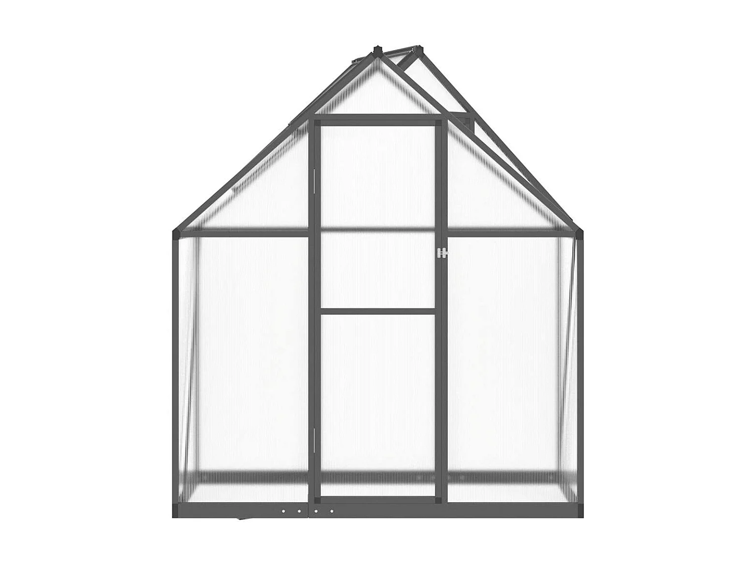 Tenda de estufa abrigo para plantas flores vegetais com estrutura de base 169 x 58 x 195 cm alumínio antracite 02_0044492