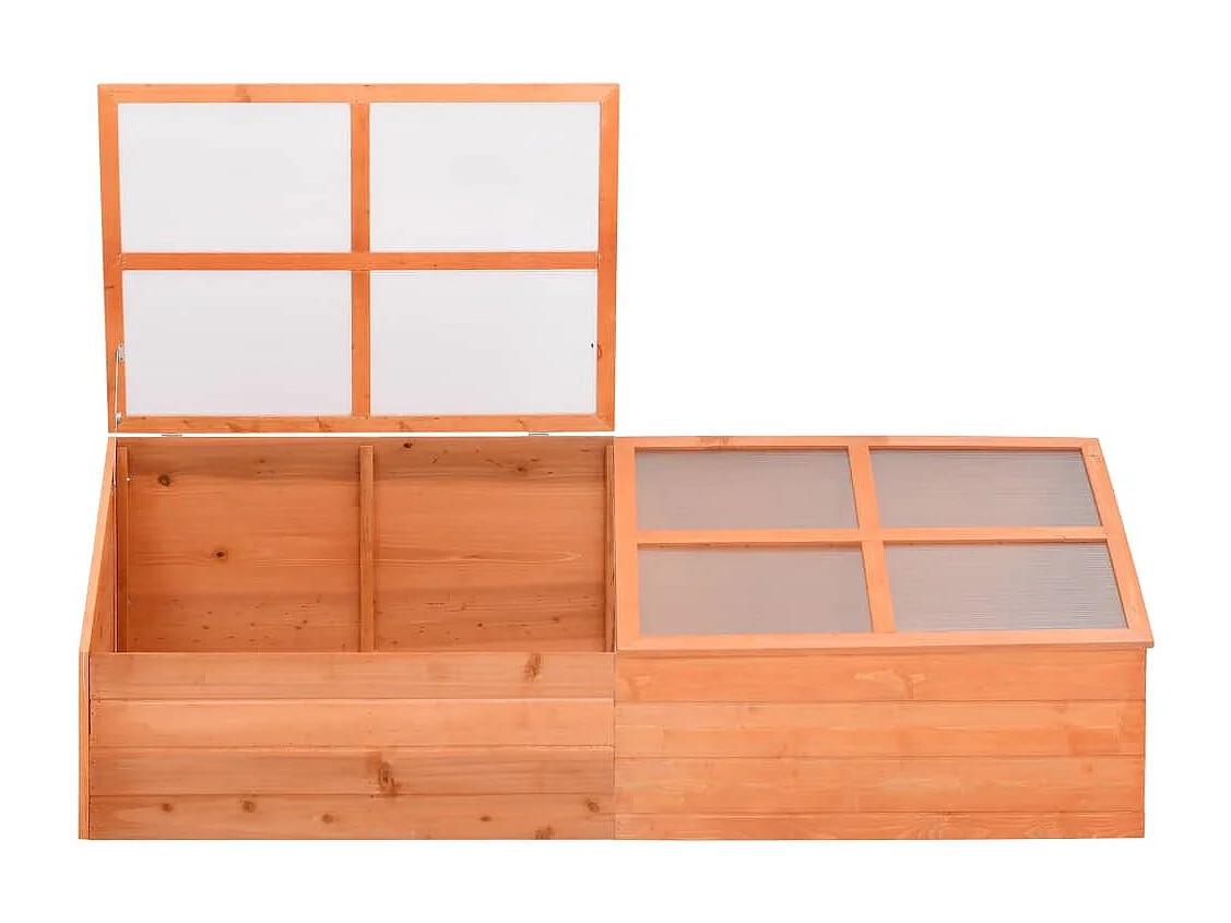 Serre tente abri plante bois marron 180 x 57 x 62 cm 02_0044651