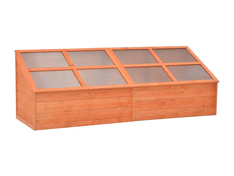 Serre tente abri plante bois marron 180 x 57 x 62 cm 02_0044651