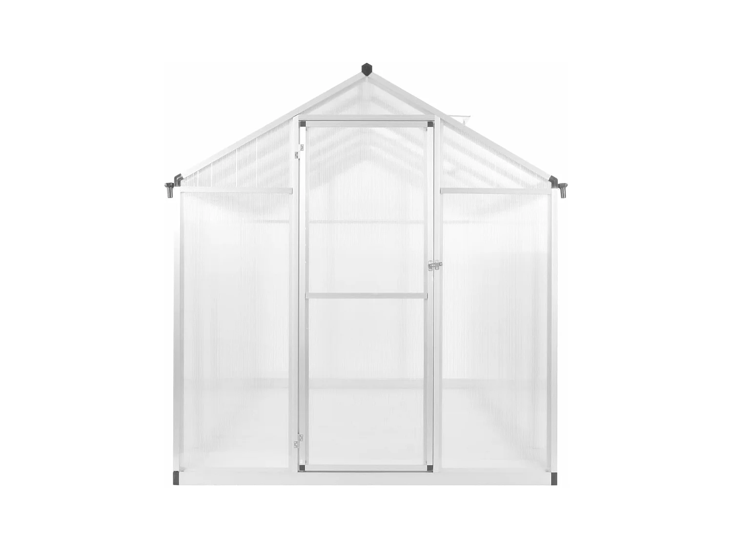 Serra tenda riparo piante fiori ortaggi alluminio 421 x 190 x 195 cm 156 m³ Trasparente 02_0044470