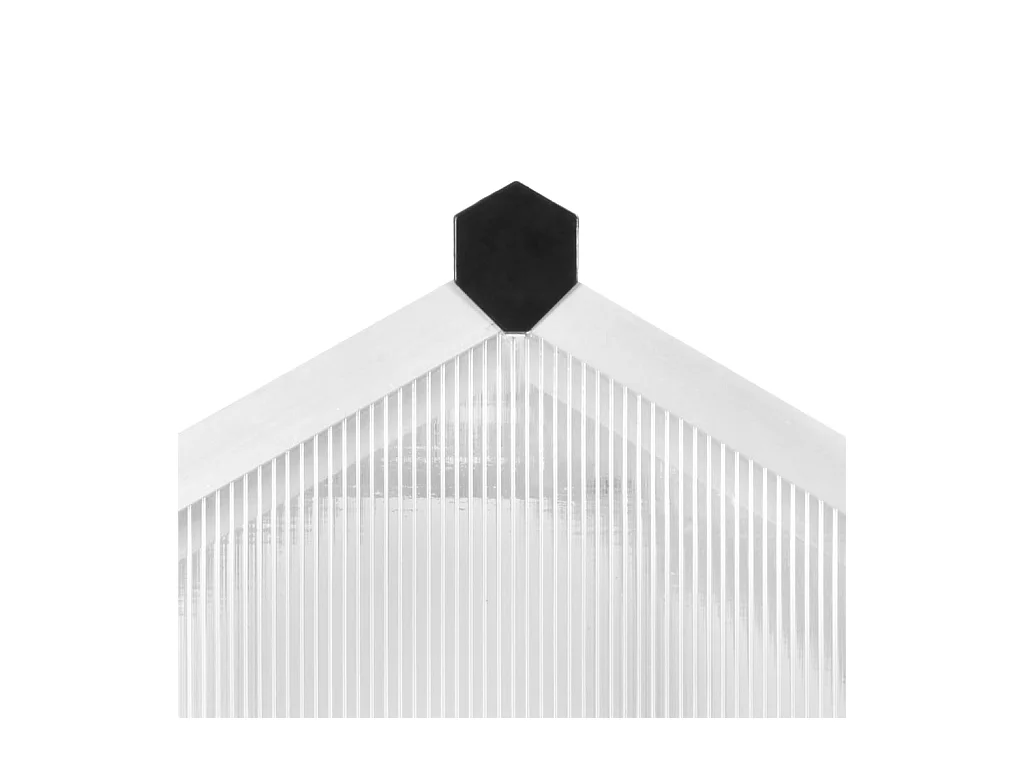 Serra tenda riparo piante fiori ortaggi alluminio 421 x 190 x 195 cm 156 m³ Trasparente 02_0044470