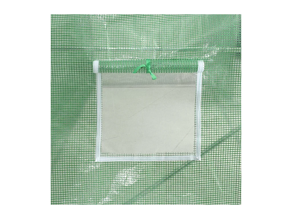 Serra tenda riparo piante fiori ortaggi con struttura in acciaio 8 m² 4 x 2 x 2 m verde 02_0044631