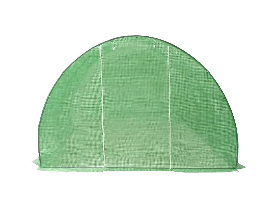 Serra tenda riparo piante fiori ortaggi 18 m² 600 x 300 x 200 cm verde 02_0044442