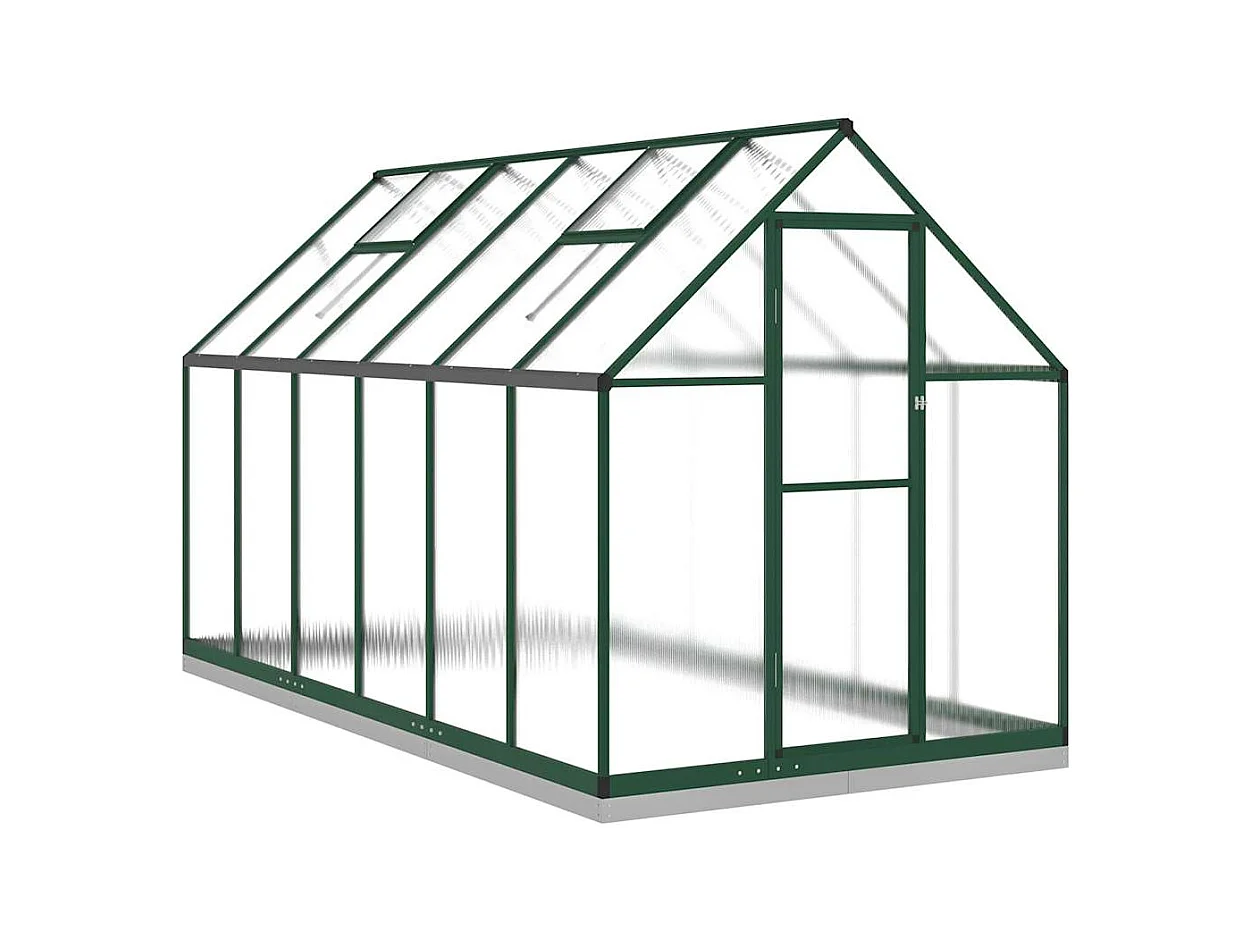 Invernadero de carpa para plantas flores y verduras con estructura de aluminio verde 334 x 169 x 202 cm 02_0044504