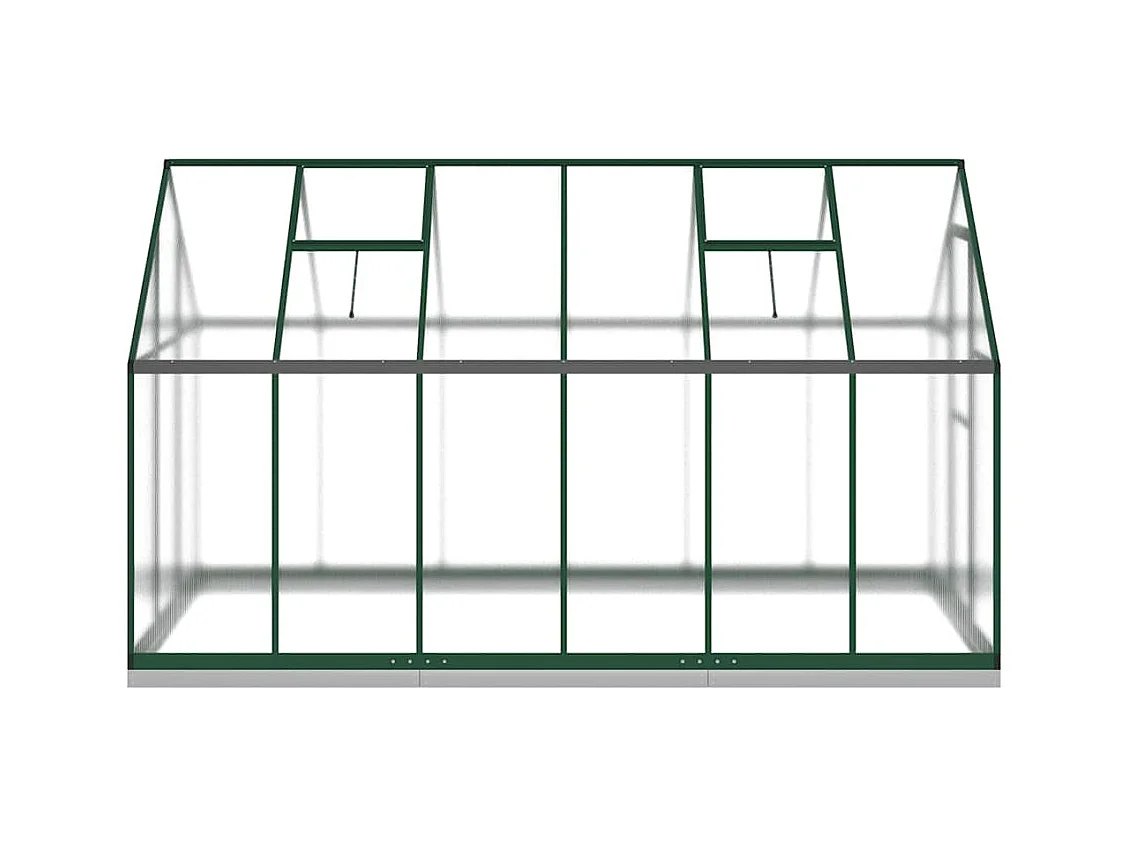 Invernadero de carpa para plantas flores y verduras con estructura de aluminio verde 334 x 169 x 202 cm 02_0044504