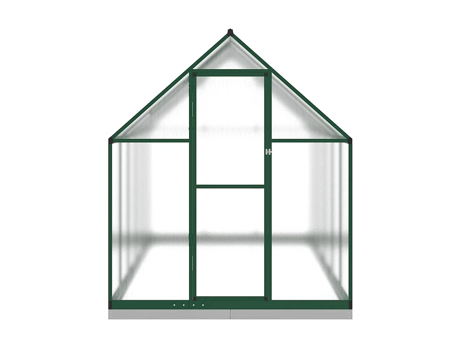 Serra tenda riparo piante fiori ortaggi con telaio di base 334 x 169 x 202 cm alluminio verde 02_0044504