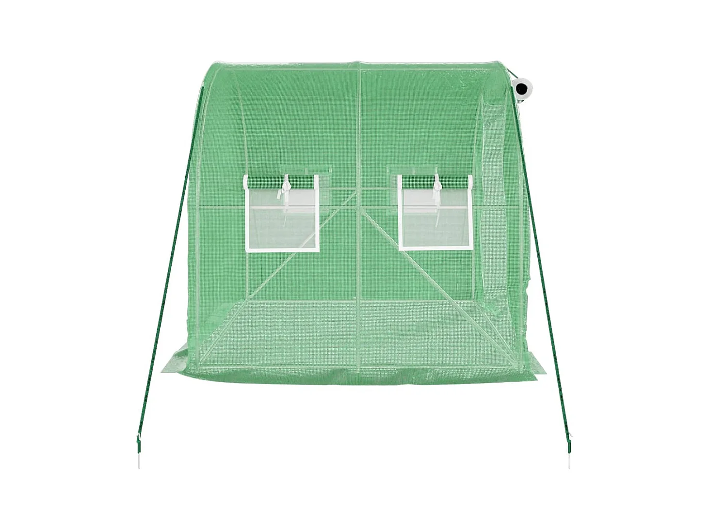 Serra tenda riparo piante fiori ortaggi con struttura in acciaio 4 m² 2 x 2 x 2 m verde 02_0044584