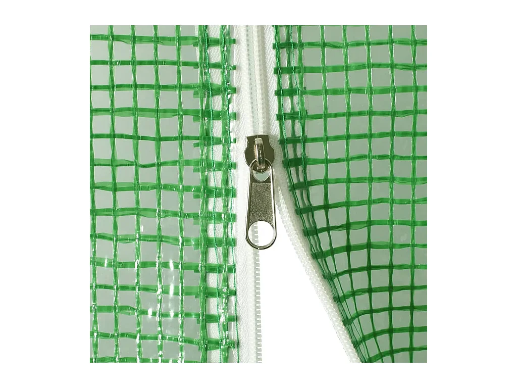 Serra tenda riparo piante fiori ortaggi con struttura in acciaio 4 m² 2 x 2 x 2 m verde 02_0044584