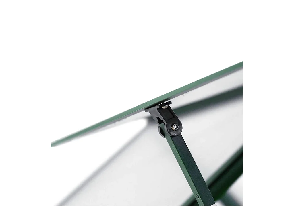 Serra tenda riparo piante fiori ortaggi con telaio di base 224 x 169 x 195 cm alluminio verde 02_0044497