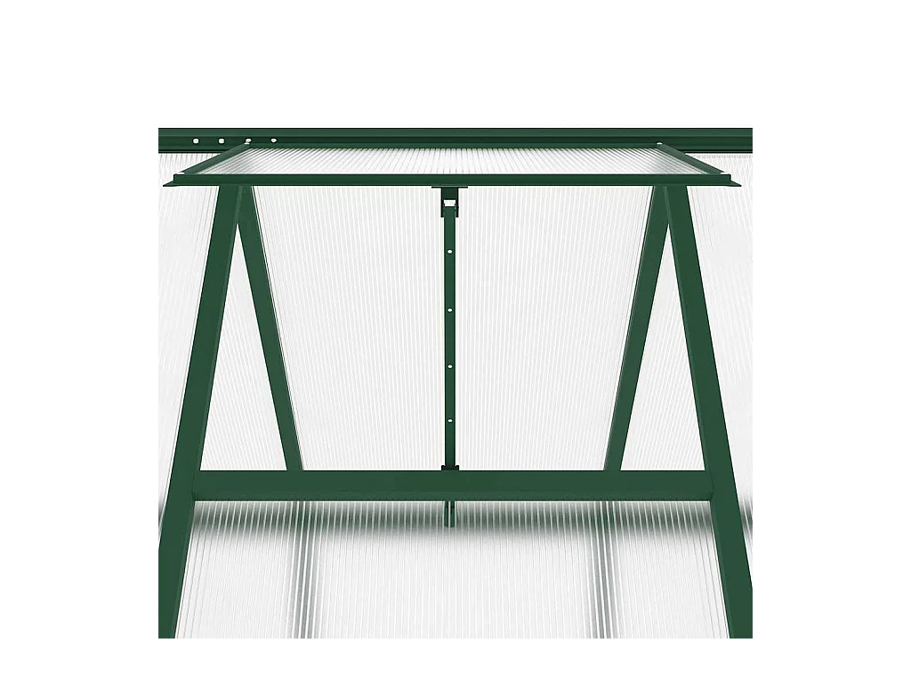 Serra tenda riparo piante fiori ortaggi con telaio di base 224 x 169 x 195 cm alluminio verde 02_0044497