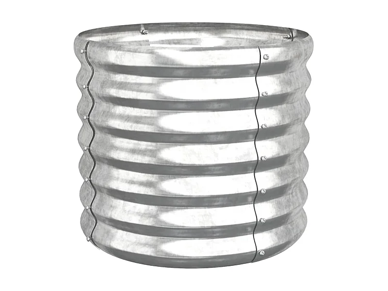 Jardinière bac lit surélevé argenté 40 x 40 x 36 cm 02_0038572