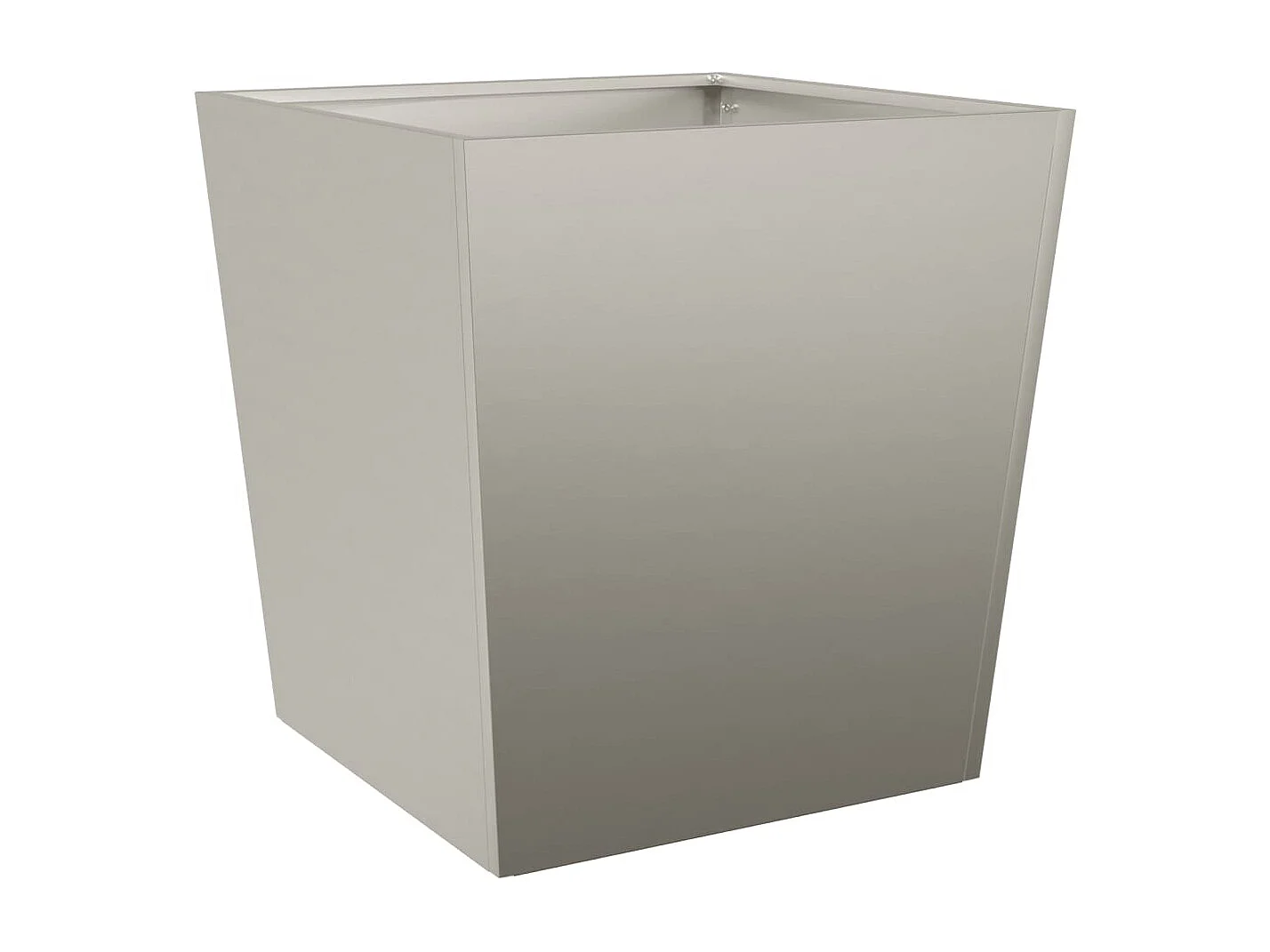 Portavaso per fioriera aiuola rialzata piante fiori terrazzo giardino 50 x 50 x 50 cm acciaio corten Marrone 02_0037658