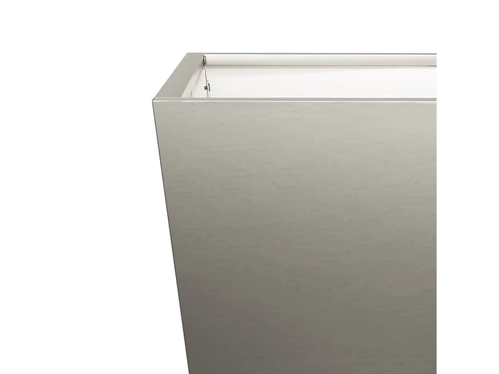 Portavaso per fioriera aiuola rialzata piante fiori terrazzo giardino 50 x 50 x 50 cm acciaio corten Marrone 02_0037658