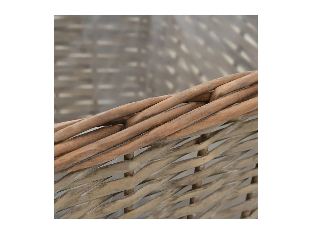 Macetero arriate elevado plantas flores jardín 3 piezas mimbre con forro de PE 02_0001330