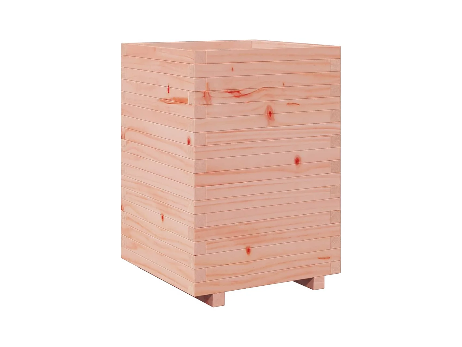 Jardinière bac lit surélevé bois marron 50 x 50 x 72.5 cm 02_0037682