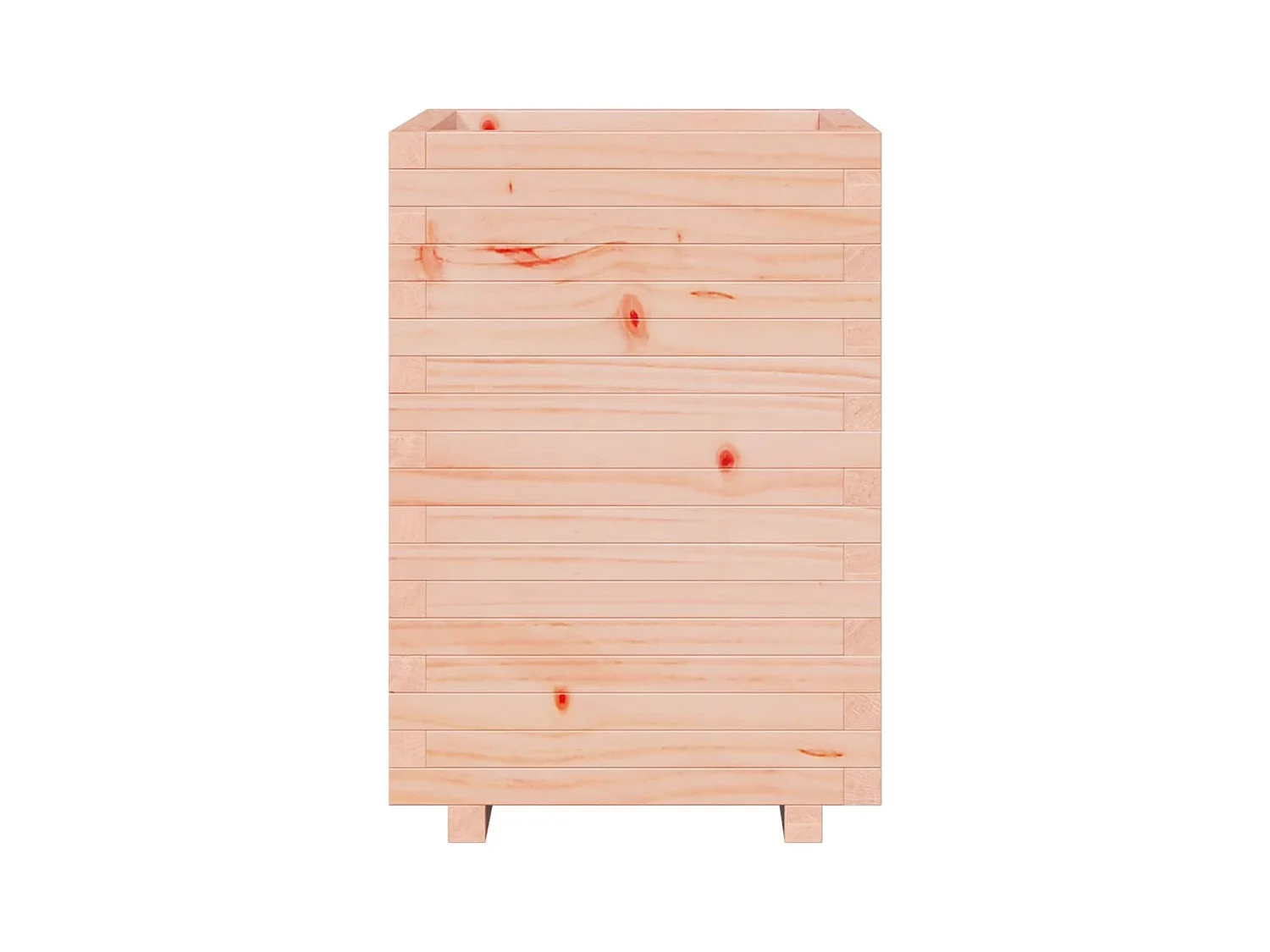 Jardinière bac lit surélevé bois marron 50 x 50 x 72.5 cm 02_0037682