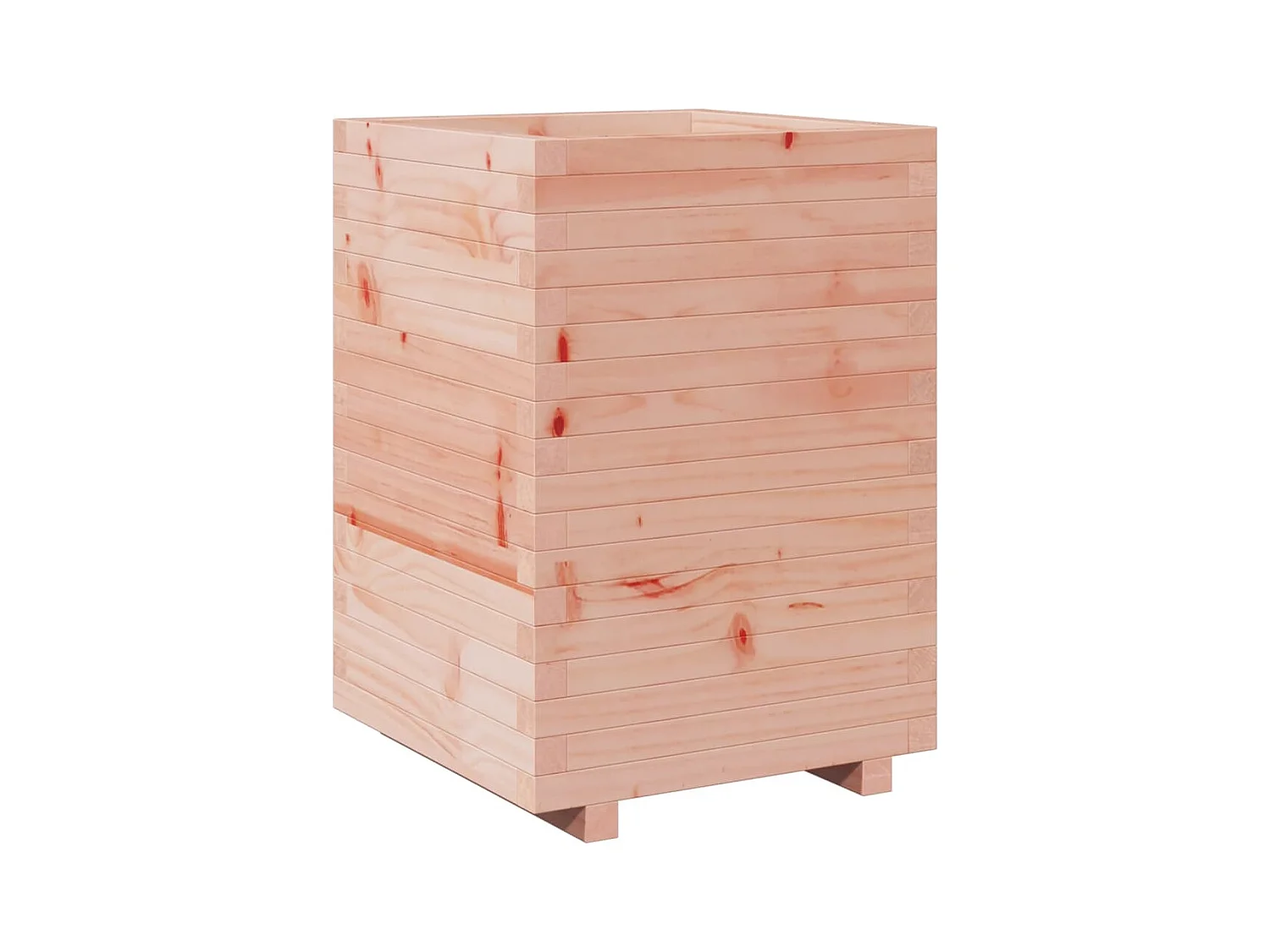 Jardinière bac lit surélevé bois marron 50 x 50 x 72.5 cm 02_0037682