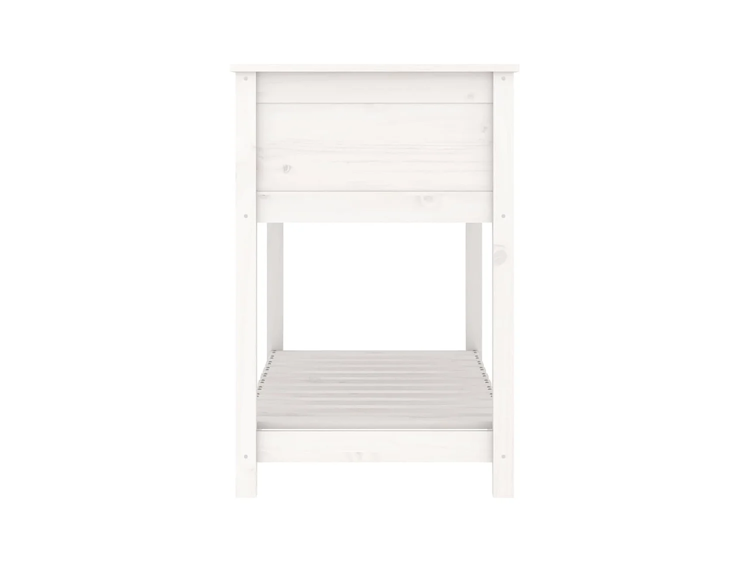 Jardinière bac lit surélevé bois blanche 111.5 x 54 x 81 cm 02_0038386