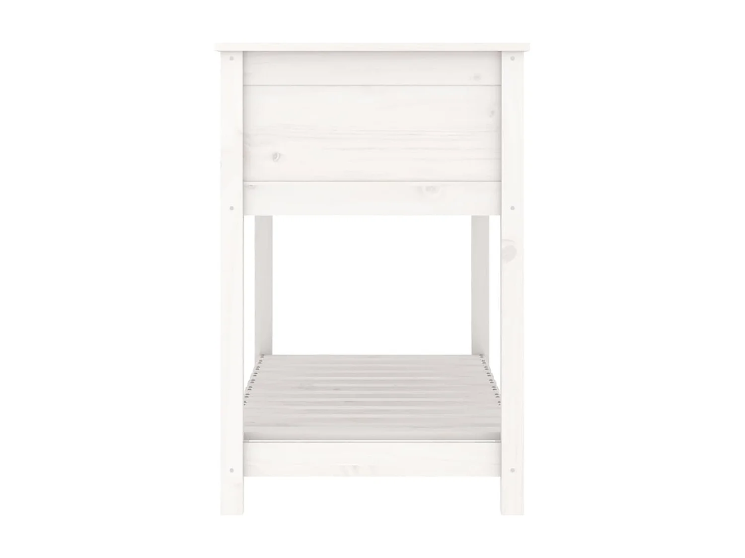 Jardinière bac lit surélevé bois blanche 111.5 x 54 x 81 cm 02_0038386