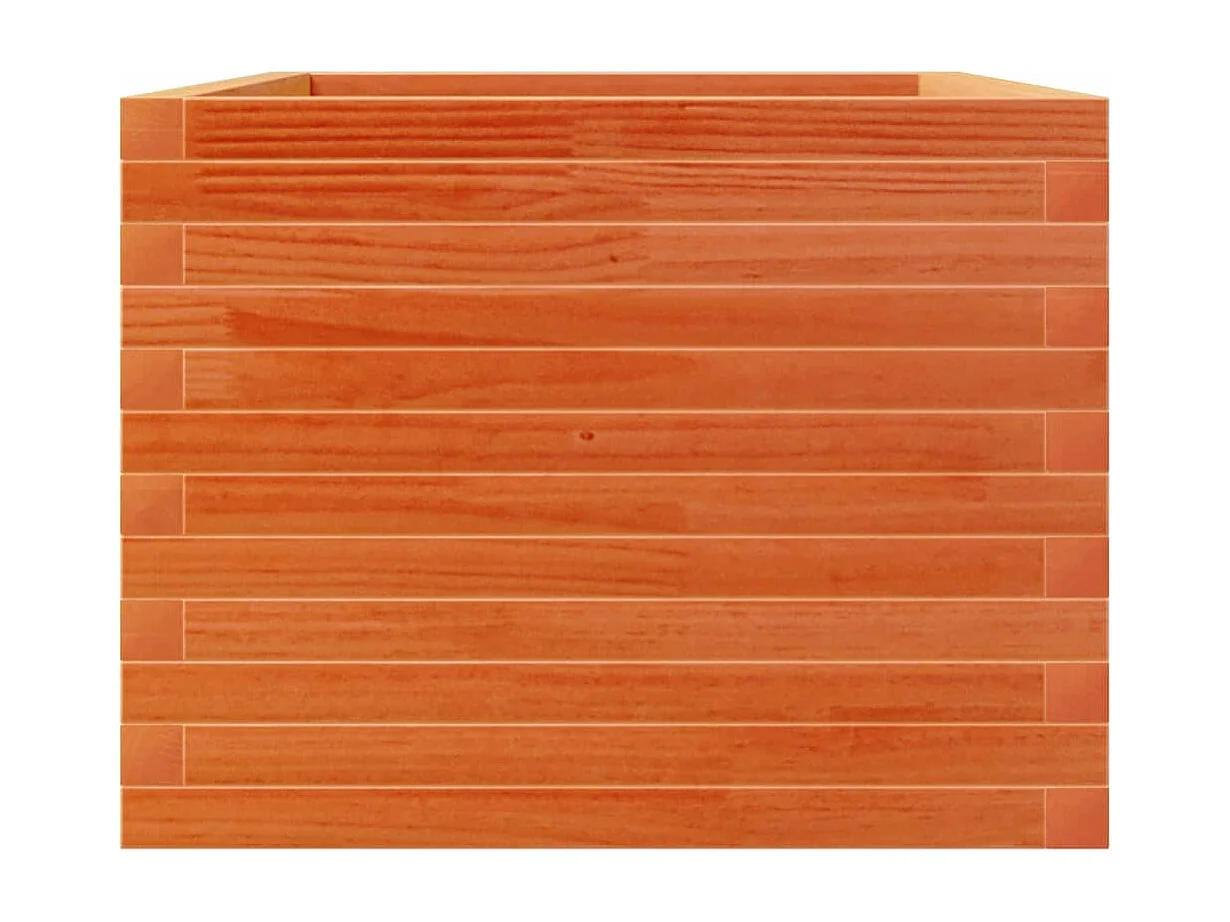 Vassoio per fioriera aiuola rialzata piante fiori terrazza giardino cera 110 x 60 x 46 cm legno di pino massiccio marrone 02_0038441