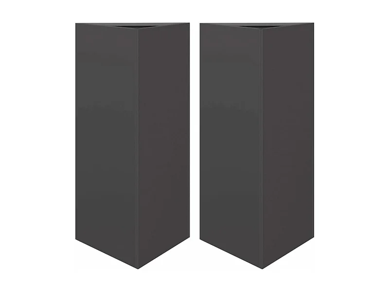 Jardinière bac lit surélevé noire 40 x 34.5 x 70 cm 02_0039100