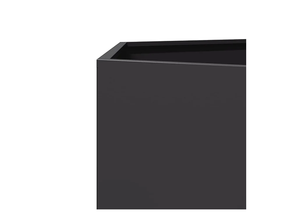 Jardinière bac lit surélevé noire 46 x 40 x 45 cm 02_0039074