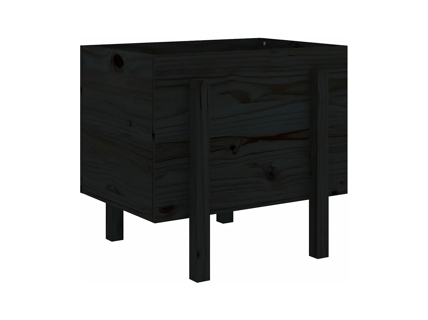 Jardinière bac lit surélevé bois marron 62 x 50 x 57 cm 02_0037764